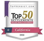 Top 50 Settlements Motor Vehicle Accidents California 2021
