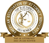 Top 10 Attorney 2022 Awards Winner American Association Of Attorney Advocates